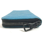 Louis Vuitton Wallet Zippy Vertical Taurillon Leather Blue — view 3
