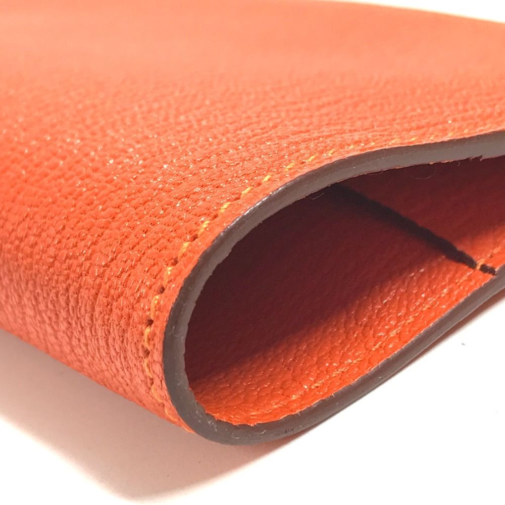 Hermes Notebook Cover Agenda GM Chevre Orange — view 4