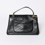 Chanel Chevron 2-Way Chain Shoulder Bag CC Logo Calfskin V-stitch Gold — view 2