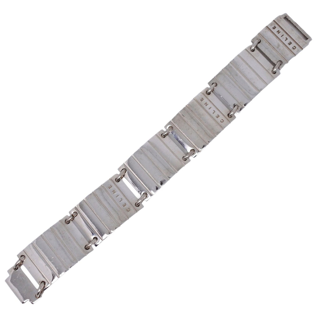 Celine Vintage Metal Silver Bracelet — view 4