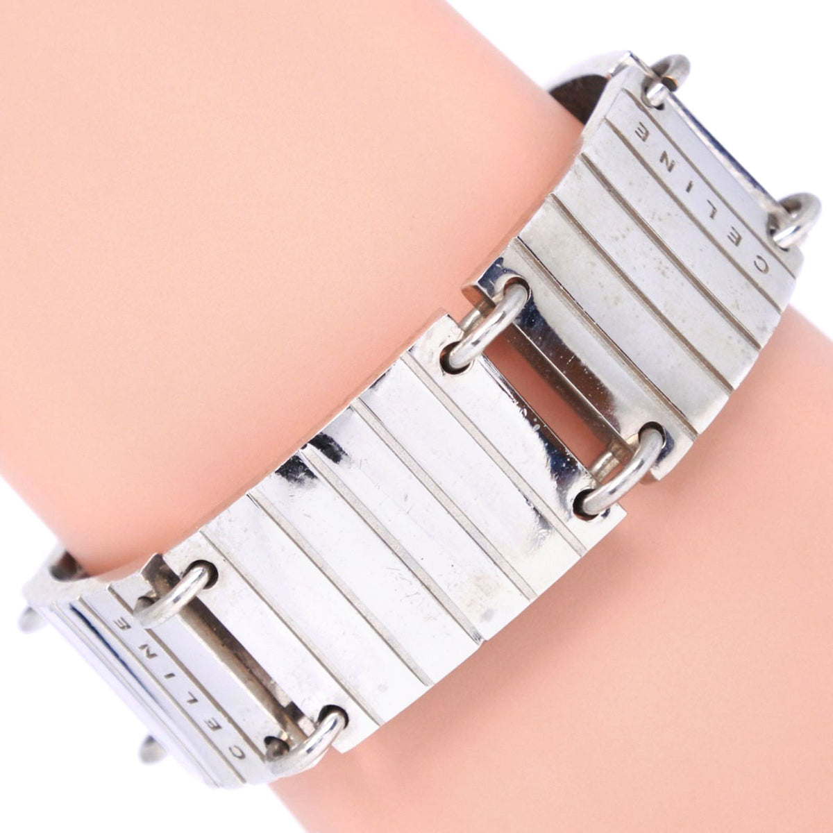 Celine Vintage Metal Silver Bracelet