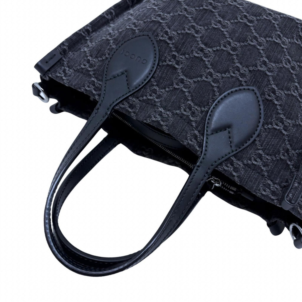 Gucci GG Ophidia Medium 2-Way Bag Canvas Leather Black — view 4