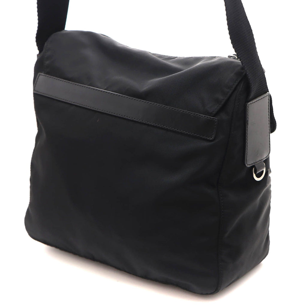 Prada Shoulder Bag Black Nylon Leather — view 2
