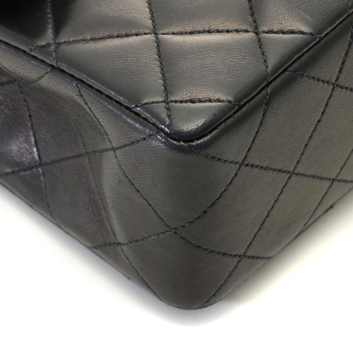 Chanel Mini Quilted 17 Black Lambskin Shoulder Bag — view 8