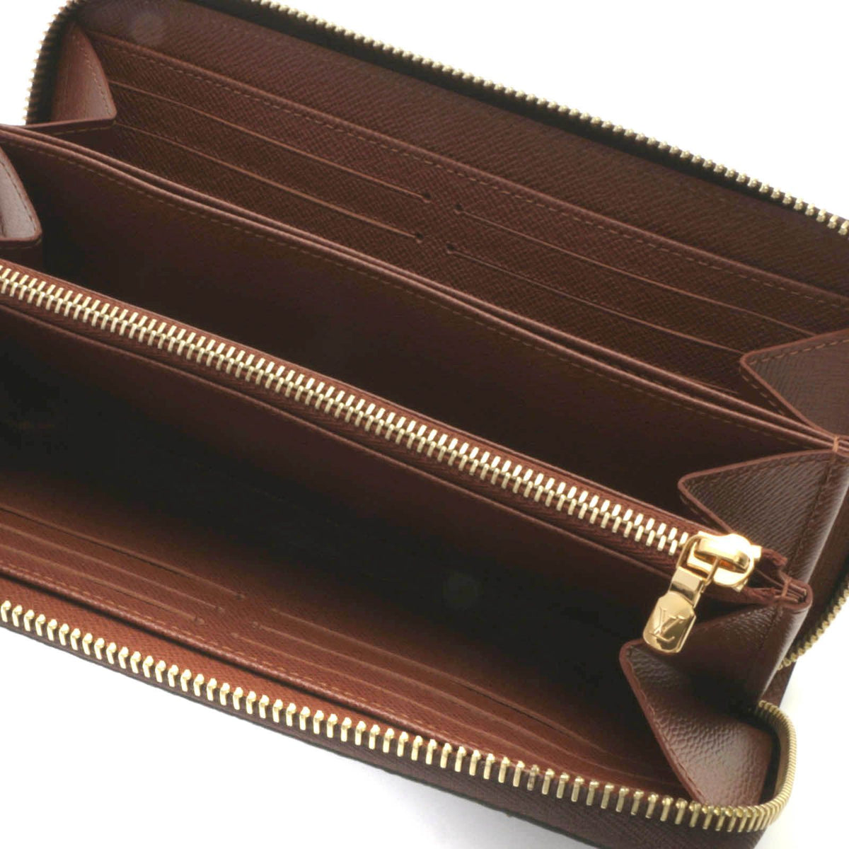 Louis Vuitton Zippy Wallet Monogram Brown Long Canvas — view 5