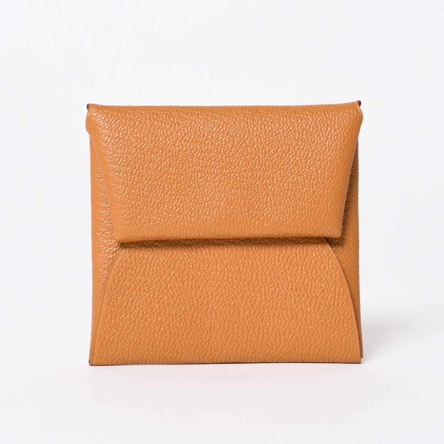 Hermes Bastia Verso Coin Purse Chevre Glitter Silver
