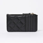 Chanel Coin Purse CC Logo Caviar Leather Black Gold — view 2