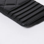 Chanel Coin Purse CC Logo Caviar Leather Black Gold — view 8