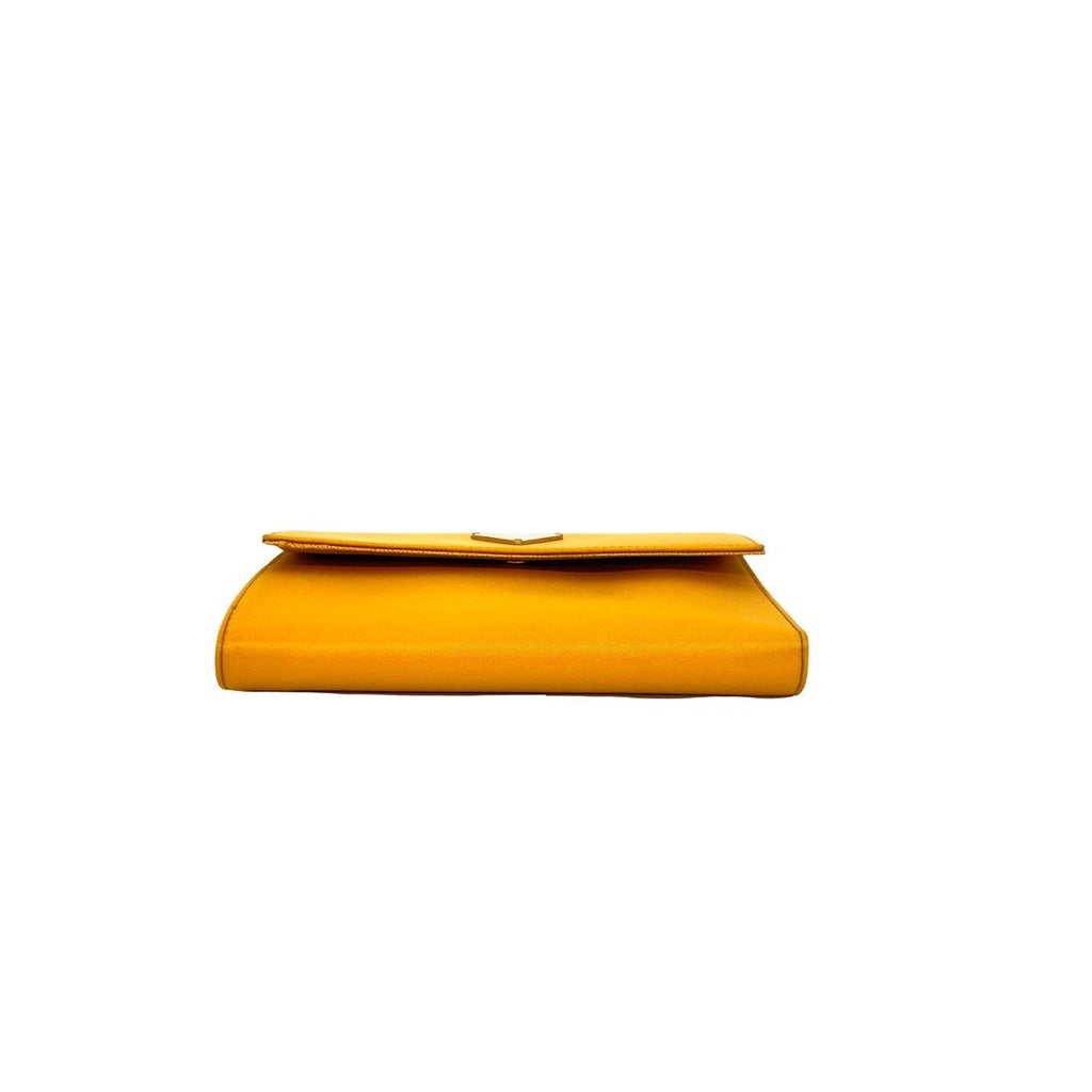 Prada Nylon Bifold Wallet Card Case Coin Purse Orange — view 6