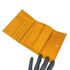 Prada Nylon Bifold Wallet Card Case Coin Purse Orange — view 7