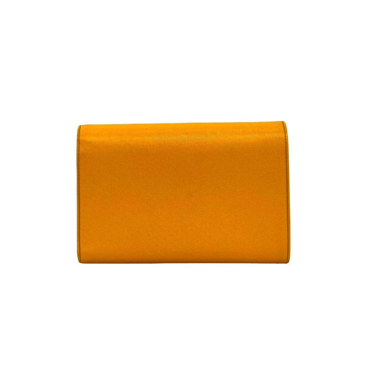 Prada Nylon Bifold Wallet Card Case Coin Purse Orange — view 2
