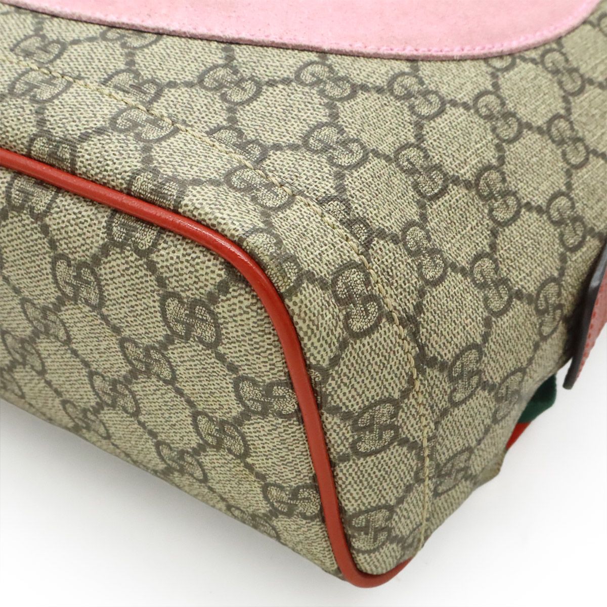 Gucci GG Supreme Bosco Applique Dog Backpack Leather Beige — view 3