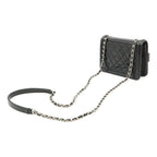 Chanel Lego Boy Plastic CC Logo Border Chain Shoulder Bag Pochette Leather — view 2
