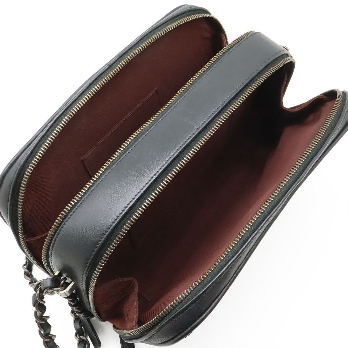 Chanel Boy Camera Bag Chain Pochette Quilted Leather Black — view 7