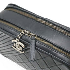 Chanel Boy Camera Bag Chain Pochette Quilted Leather Black — view 6