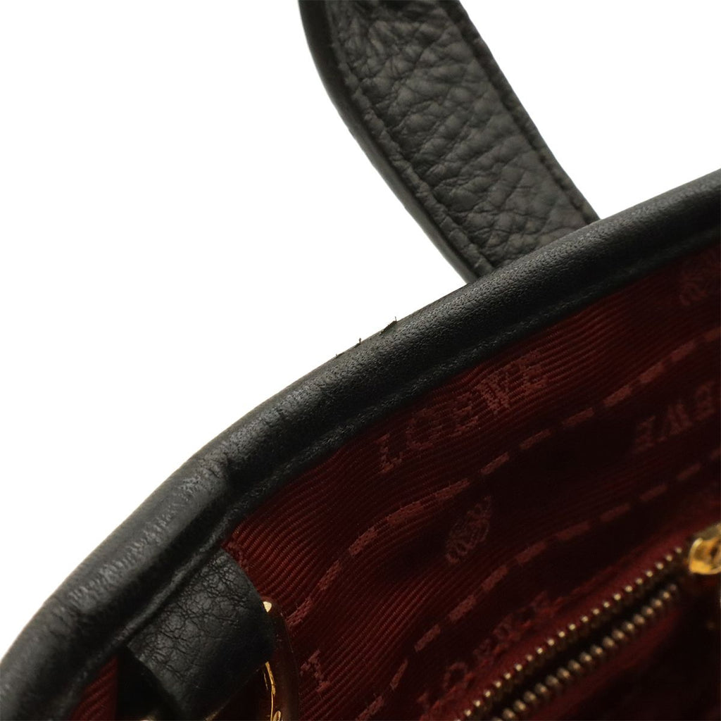 Loewe Heritage Small Tote Bag Leather Black Gold — view 5