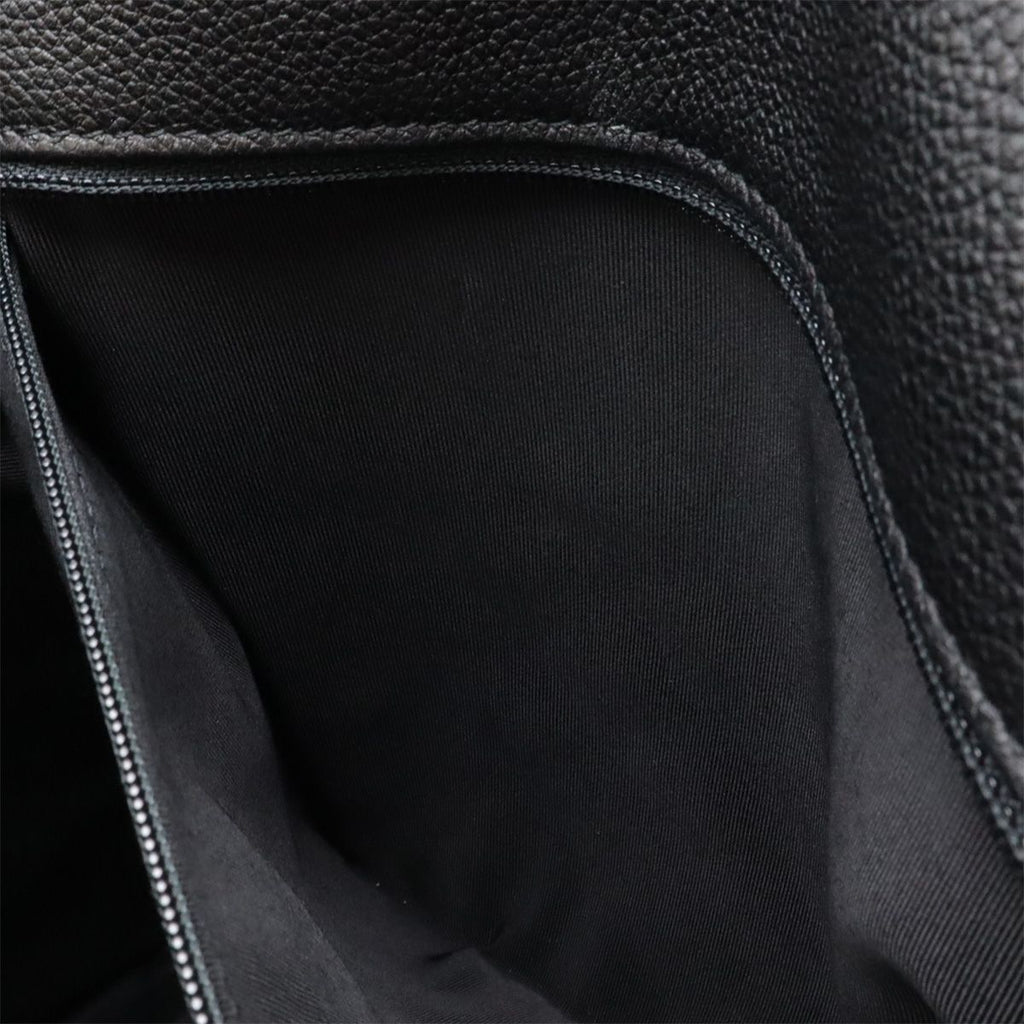 Chanel Quilted Casual Lock Backpack Caviar Leather Black Silver — view 8
