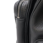 Chanel Quilted Casual Lock Backpack Caviar Leather Black Silver — view 4