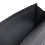Chanel Camellia Snap Double Wallet Leather Black Silver — view 6