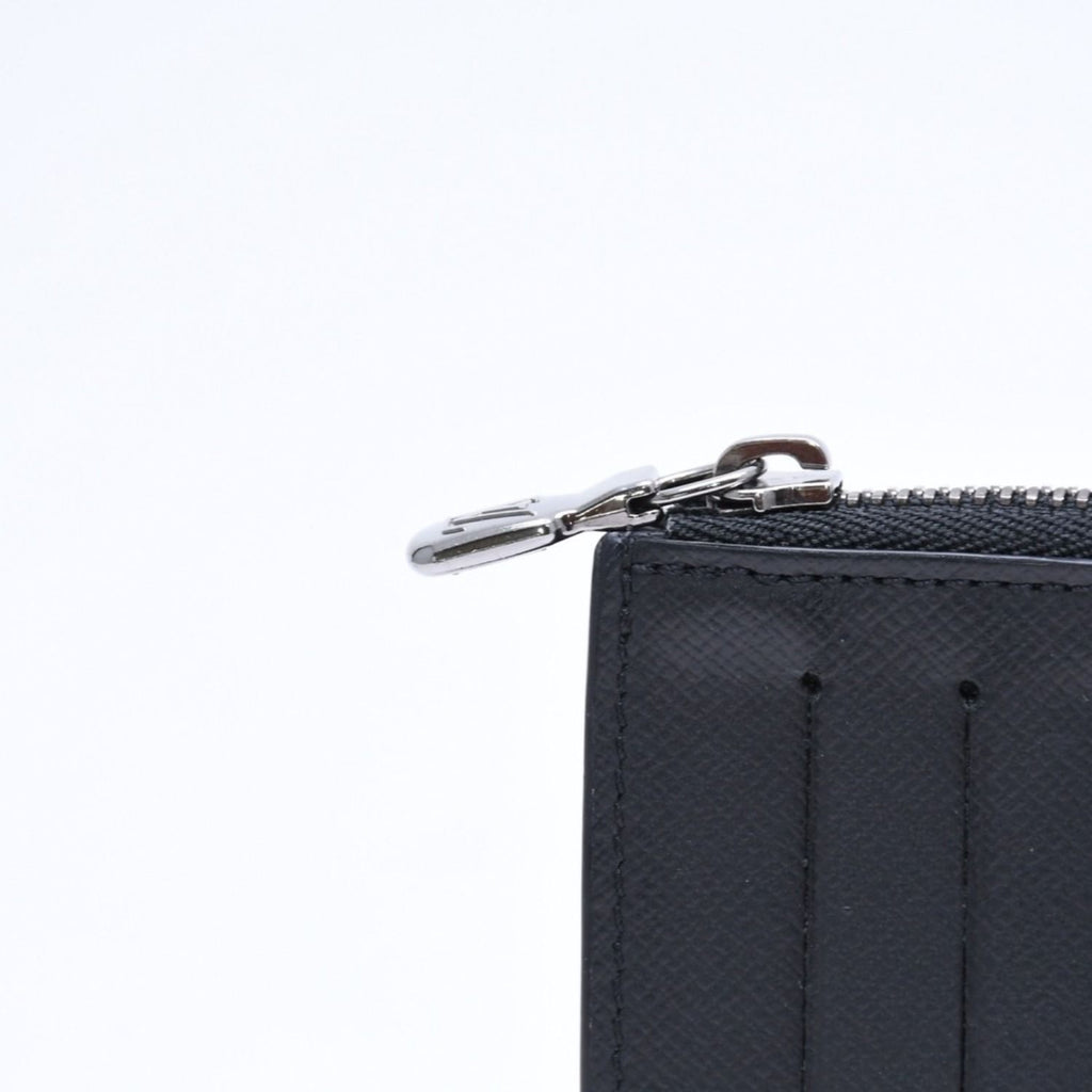 Louis Vuitton Taigarama Coin Purse Card Case Black Gray Silver — view 5
