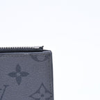 Louis Vuitton Taigarama Coin Purse Card Case Black Gray Silver — view 2