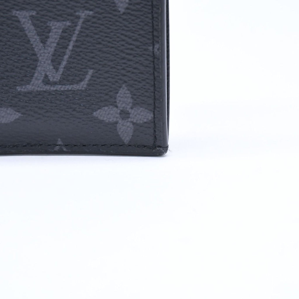 Louis Vuitton Taigarama Coin Purse Card Case Black Gray Silver — view 8