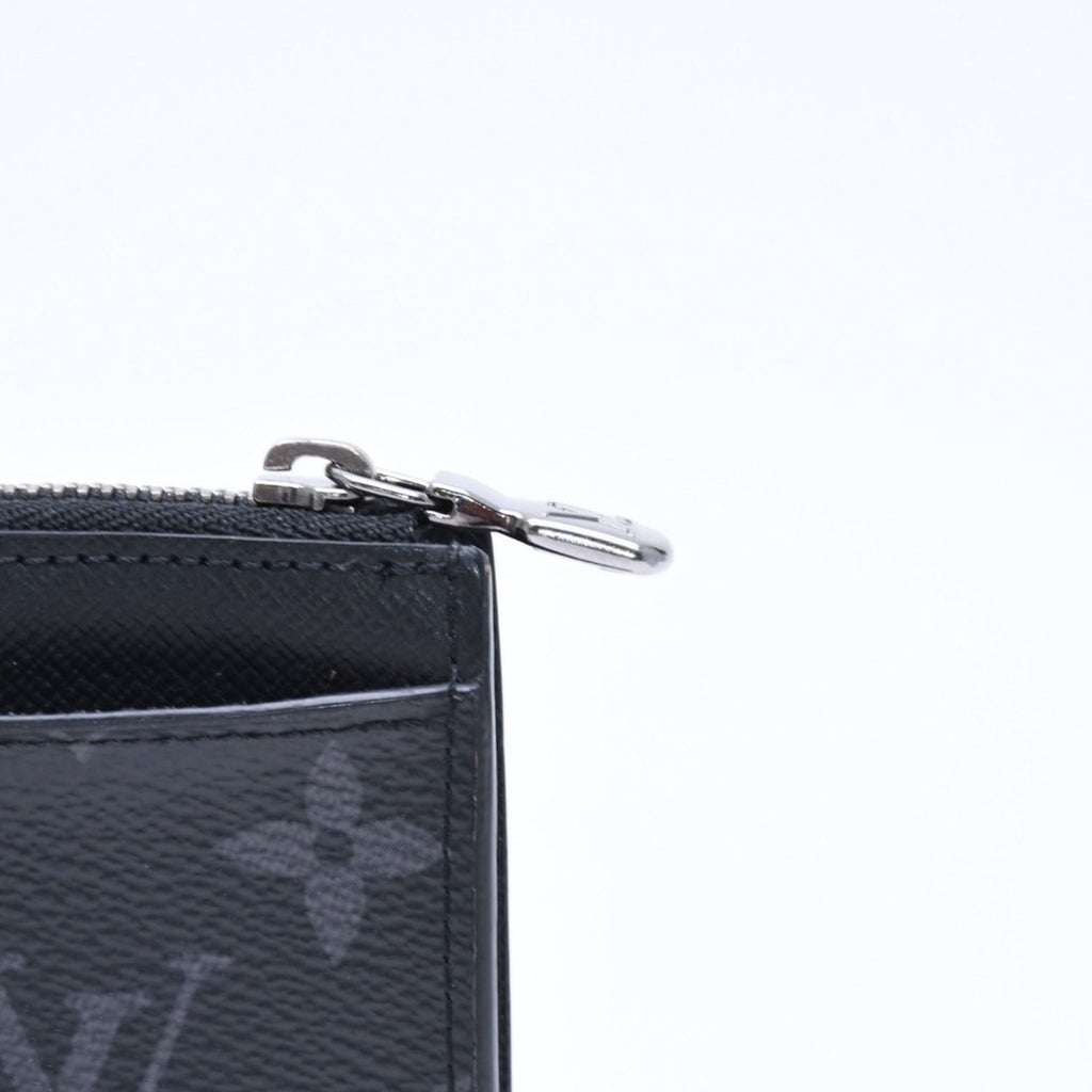 Louis Vuitton Taigarama Coin Purse Card Case Black Gray Silver — view 7