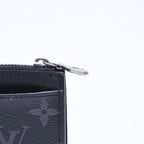 Louis Vuitton Taigarama Coin Purse Card Case Black Gray Silver — view 7