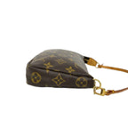 Louis Vuitton Vintage Pochette Accessoires Monogram Leather Handbag Brown — view 6