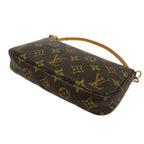 Louis Vuitton Vintage Pochette Accessoires Monogram Leather Handbag Brown — view 8