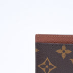 Louis Vuitton Porte Cartes Simple Card Case Monogram Canvas Brown — view 6