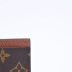 Louis Vuitton Porte Cartes Simple Card Case Monogram Canvas Brown — view 8