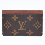 Louis Vuitton Porte Cartes Simple Card Case Monogram Canvas Brown — view 3