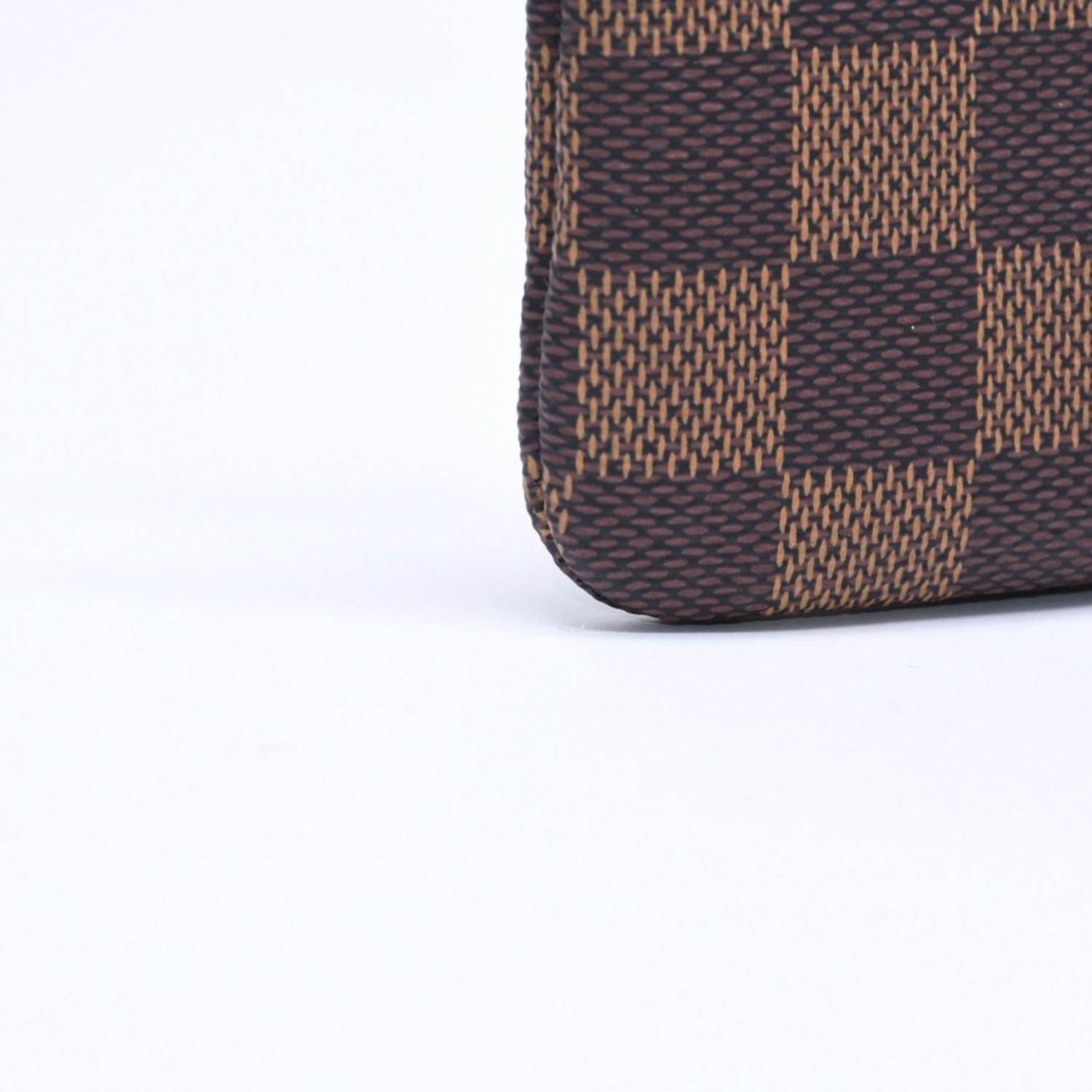 Louis Vuitton Pochette Cles Coin Purse Damier Ebene Brown — view 6