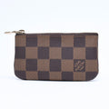 Louis Vuitton Pochette Cles Coin Purse Damier Ebene Brown