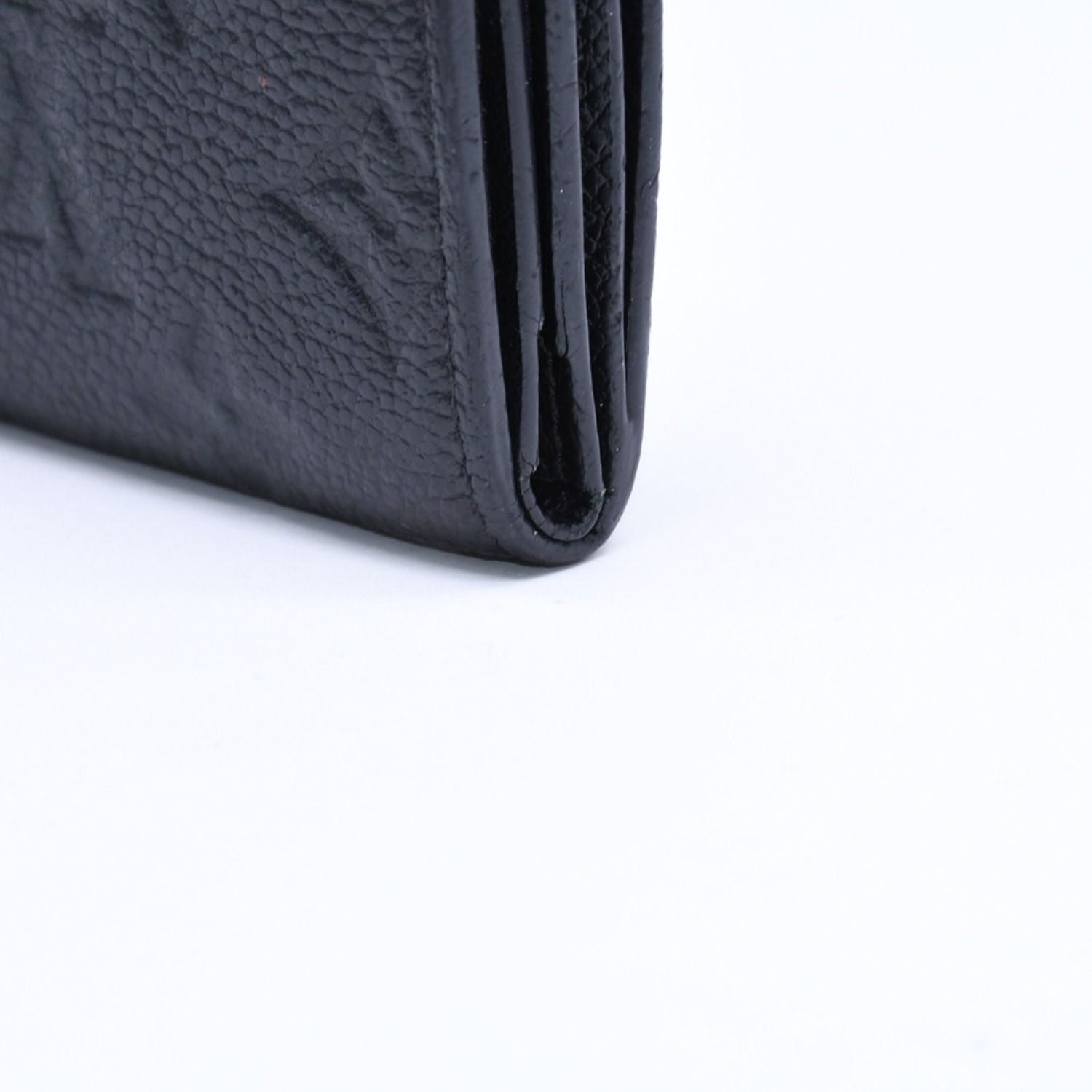 Louis Vuitton Trifold Wallet Portefeuille Zoe Black Gold — view 8