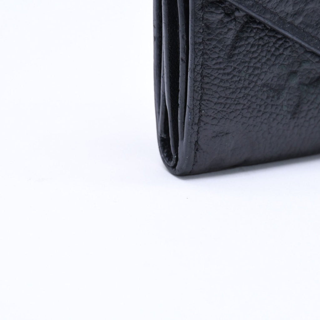 Louis Vuitton Trifold Wallet Portefeuille Zoe Black Gold — view 6
