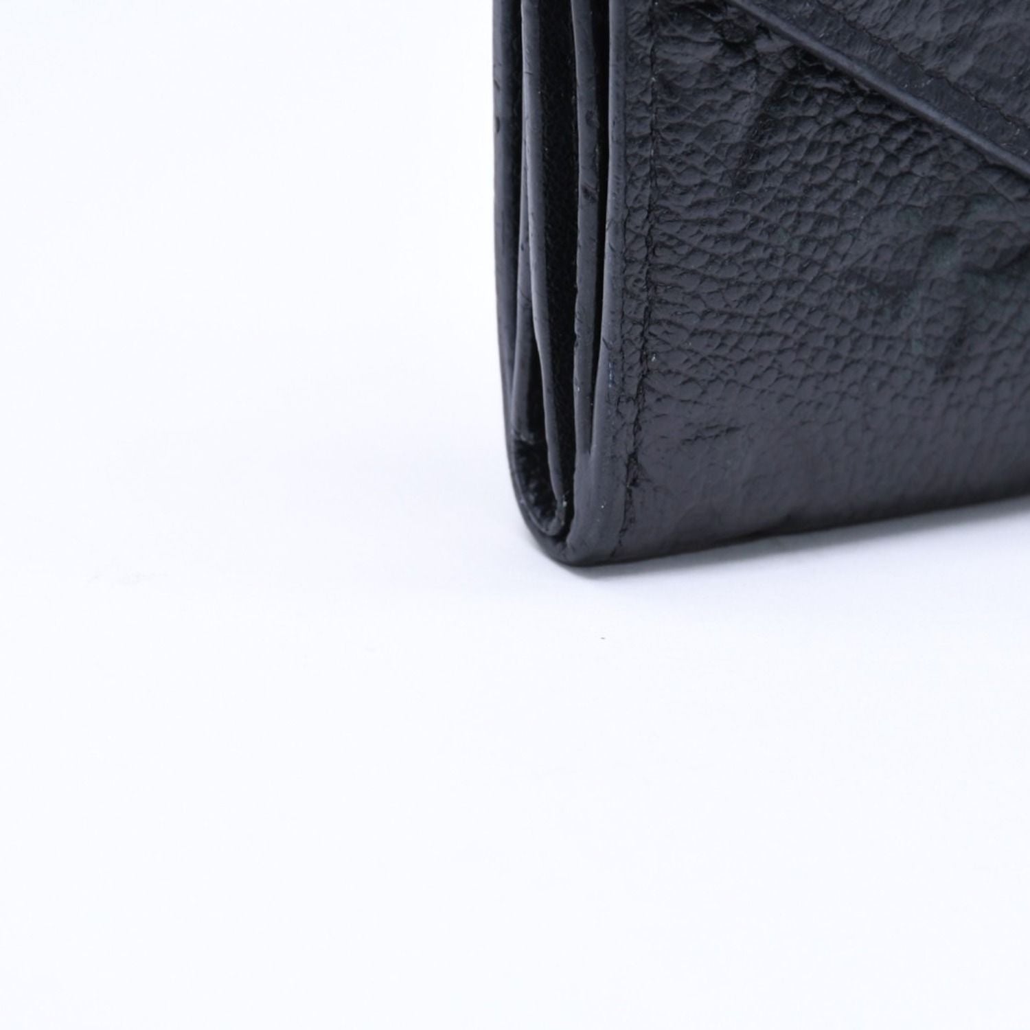 Louis Vuitton Trifold Wallet Portefeuille Zoe Black Gold — view 6