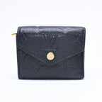 Louis Vuitton Trifold Wallet Portefeuille Zoe Black Gold
