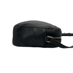 Saint Laurent Lou Camera Bag Small YSL Logo Embossed Leather Pochette Black — view 6