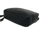 Saint Laurent Lou Camera Bag Small YSL Logo Embossed Leather Pochette Black — view 8