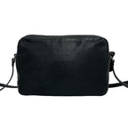Saint Laurent Lou Camera Bag Small YSL Logo Embossed Leather Pochette Black — view 3