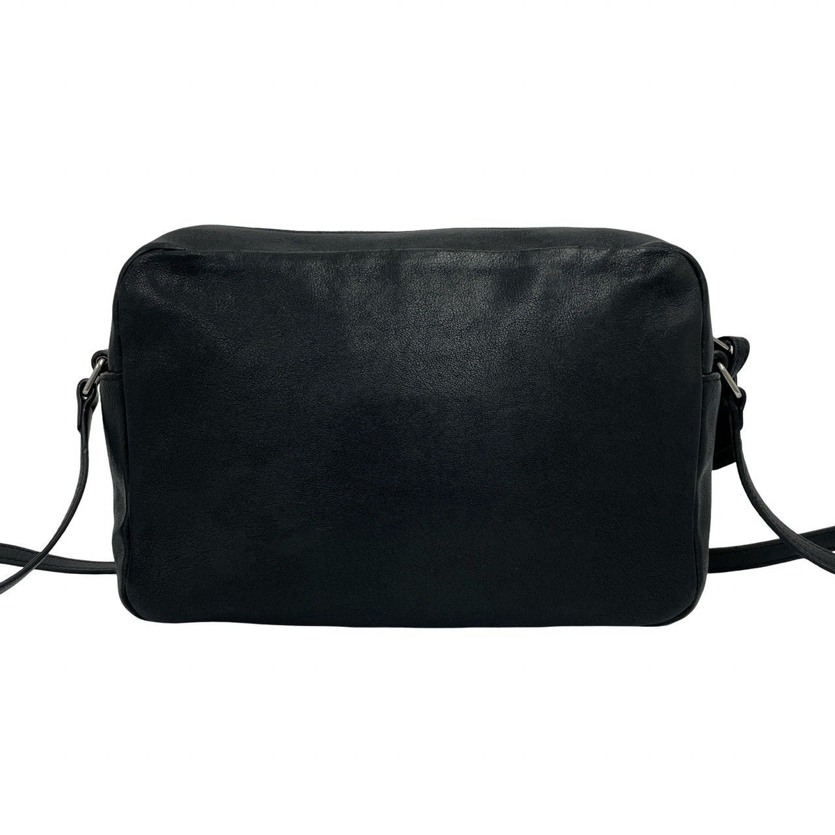 Saint Laurent Lou Camera Bag Small YSL Logo Embossed Leather Pochette Black — view 3