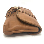 Gucci Clutch Marchech GG Tassel Leather Brown — view 4