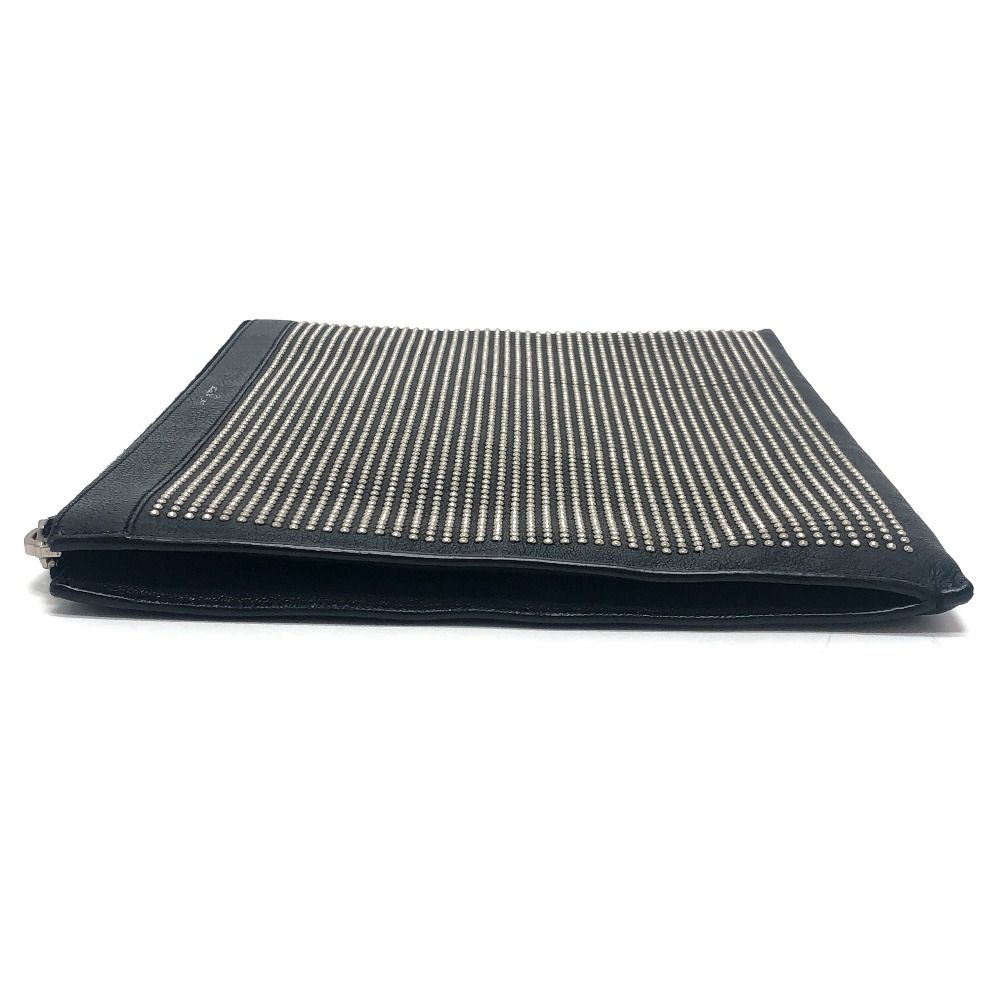 Saint Laurent Clutch Studded Leather Black — view 4