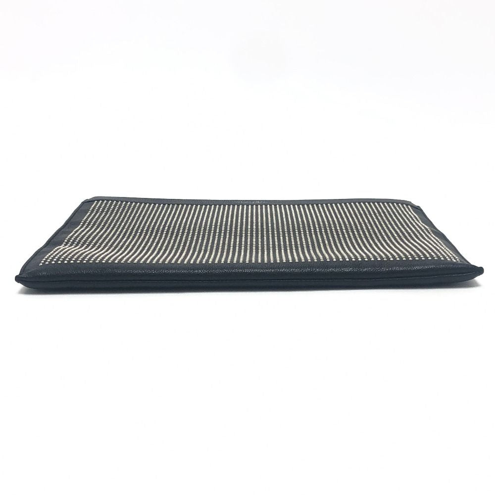 Saint Laurent Clutch Studded Leather Black — view 5