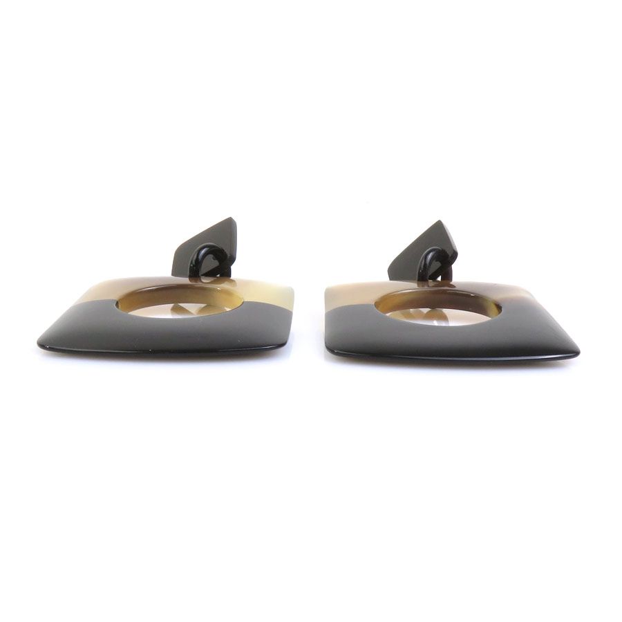 Hermes Earrings Brown — view 4