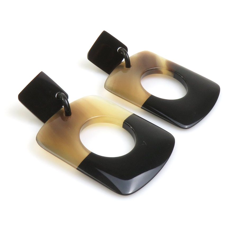 Hermes Earrings Brown — view 3