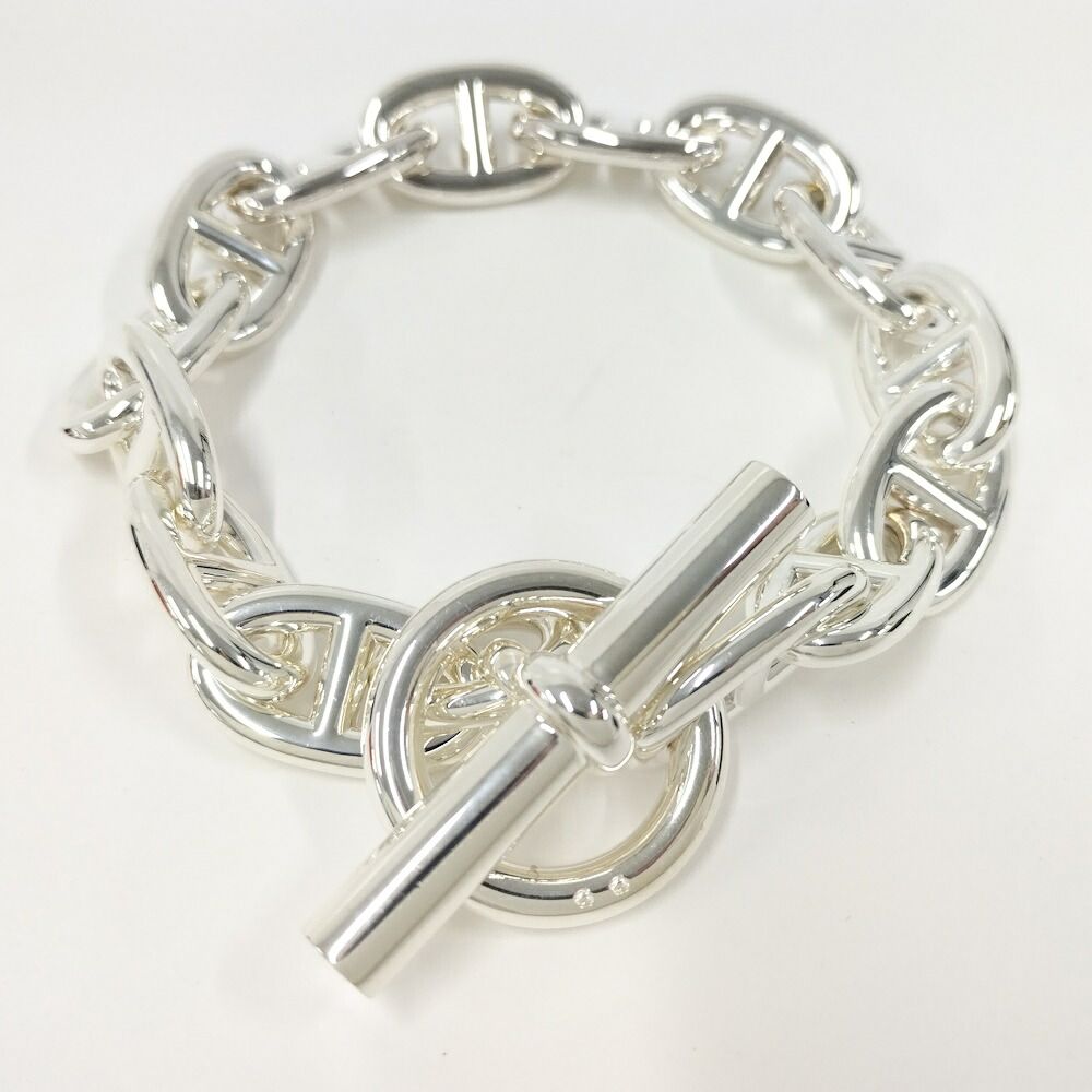 Hermes Chaine D'ancre Bracelet TGM Silver