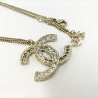 Chanel Necklace CC Logo CC Plated Gold — view 4